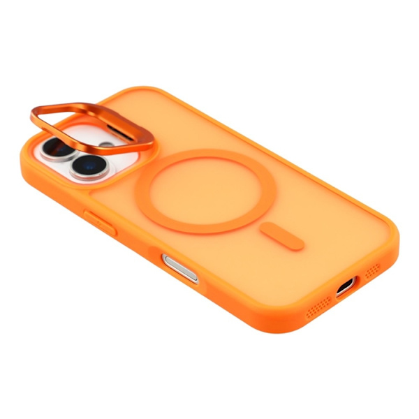 Mobilskal till iPhone 17 MagSafe Lins Kickstand - Orange