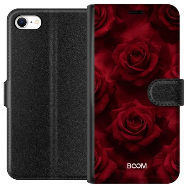 Apple iPhone 6 Pung Taske med Crimson Rose
