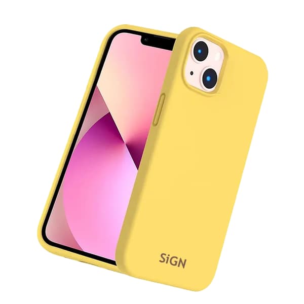 SiGN iPhone 14 Plus Skal Liquid Silicone - Gul Gul
