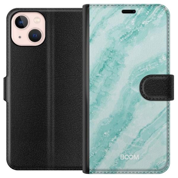 Plånboksfodral till Apple iPhone 13 mini med Mint Marble