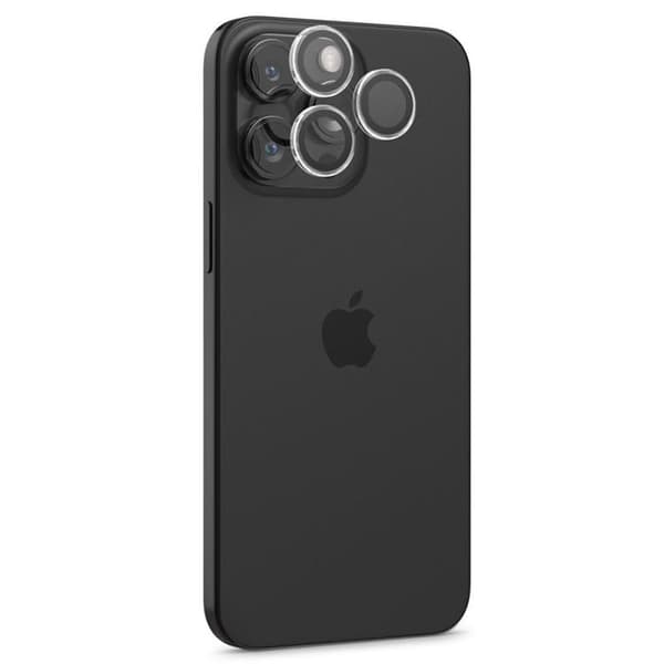 Spigen [2-Pack] iPhone 17 Pro/17 Pro Max Kameralinsskydd Härdat Glas Transparent