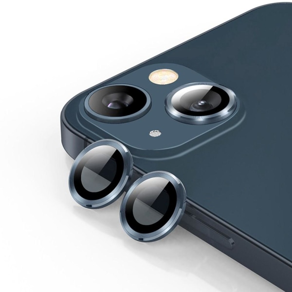 iPhone 13 / iPhone 13 Minikameran linssin suojus karkaistua lasia - sininen Blue
