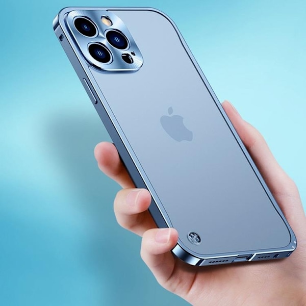 iPhone 14 Pro Max Skal Metall Slim - Silver