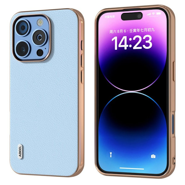 ABEEL Mobilskal till iPhone 16 Pro Electroplating Kantskydd Blå