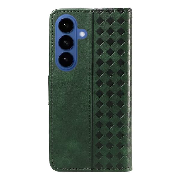 Samsung Galaxy S26 / S26 Pro Ställ Plånboksfodral Konstläder - Grön