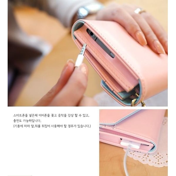 Crown Smart Fold lompakko-mobiilikotelo (magenta)