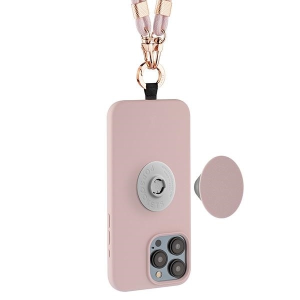 Just Elegance Mobilskal till iPhone 15 Pro 3in1 PopGrip - Rosé