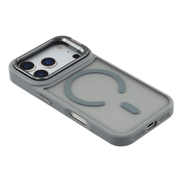 Mobilskal till iPhone 17 Pro MagSafe Lins Kickstand - Titangrå Grå