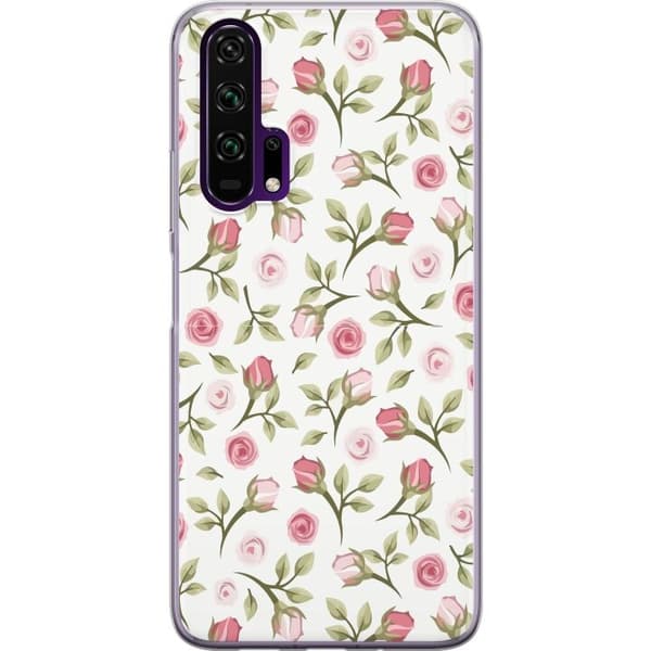 Telefontaske til Honor 20 Pro med blomster
