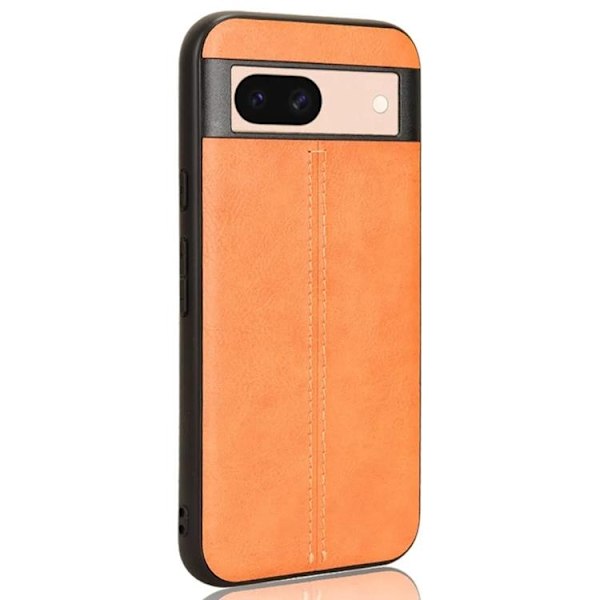 Google Pixel 8A Mobilskal Läderimitation - Orange