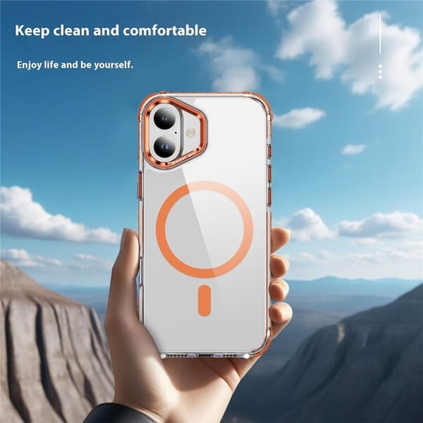 Mobilskal till iPhone 16 MagSafe Kickstand - Orange Orange