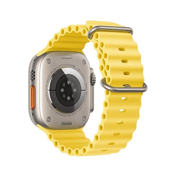 Forcell Apple Watch (42/44/45/49mm) Armband F-Design - Gul
