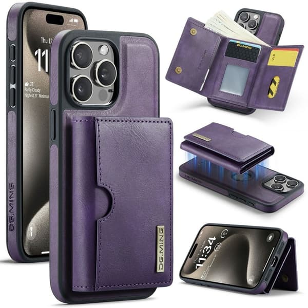 DG.MING M6 Series Mobilskal till iPhone 14 Pro Max Magnetiskt Lila