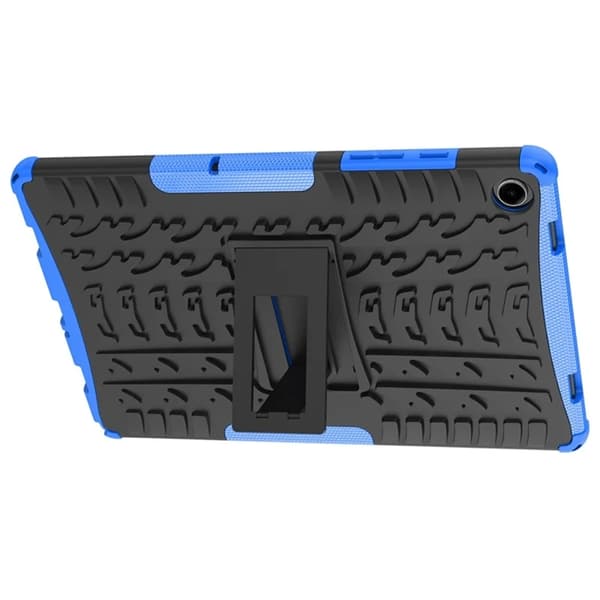 Mobilskal till Galaxy Tab A9 Plus Tire Texture med Kickstand - Blå Blå