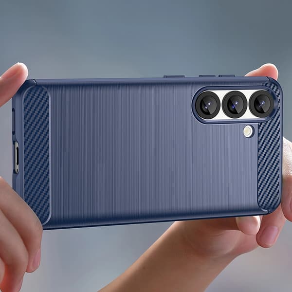 Mobilskal till Galaxy S25 Edge Carbon Flexible - Blå Blå