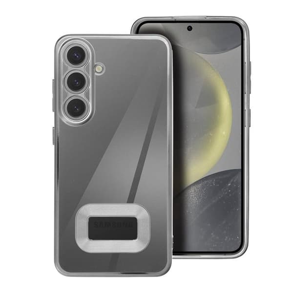 Telefontaske til Galaxy S25 Glam - Sølv Silver