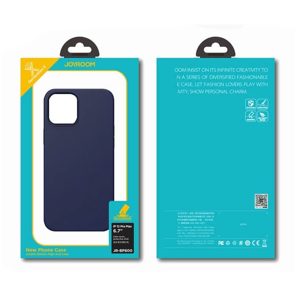 Joyroom Color Series -kotelo iPhone 12 Pro Max - Musta Black