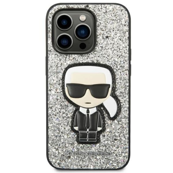 Karl Lagerfeld iPhone 14 Pro Max Cover Glitter Flakes Ikonik - Si