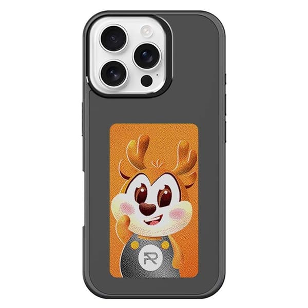 Mobilskal till iPhone 16 Pro NFC DIY Customized HD Smart E-Ink - Svart Svart