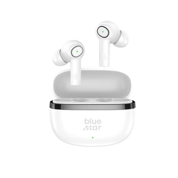 Blue Star TWS Bluetooth Trådløse Hovedtelefoner Stereo ENC - Hvid