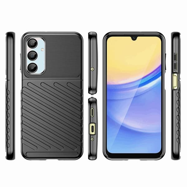 Mobilskal till Galaxy A56/A36 Thunder Armored - Svart Svart