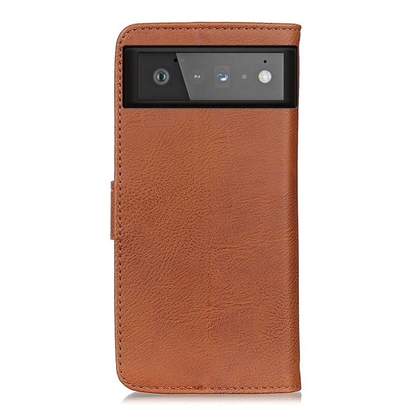 KHAZNEH nahkainen lompakkokotelo Google Pixel 6 - ruskea Brown