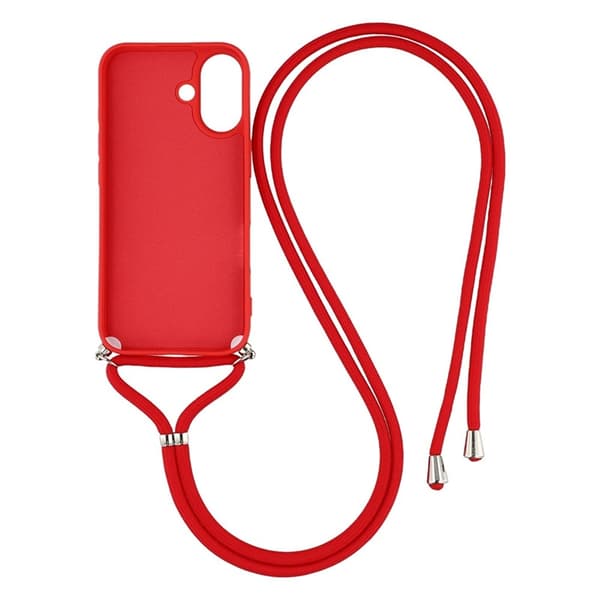 Mobilskal till iPhone 17 Med Axelrem - Röd Röd