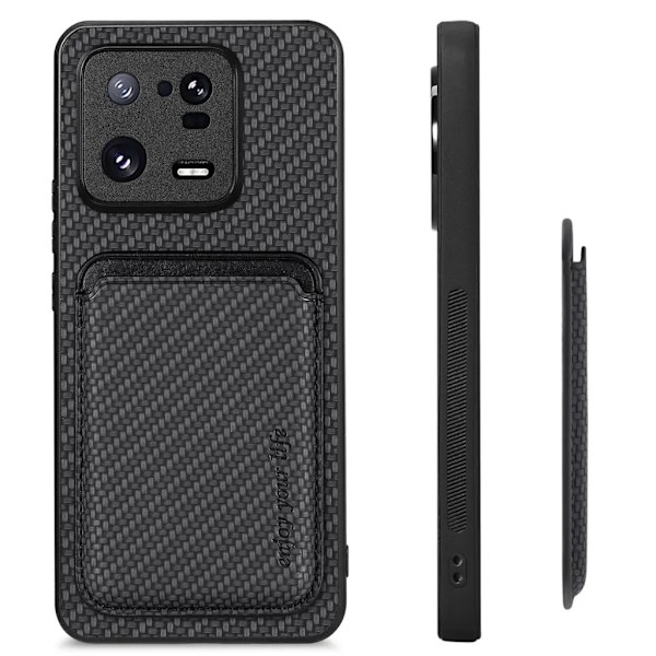 Xiaomi 13 Pro 5G Mobilskal Korthållare Detachable - Svart