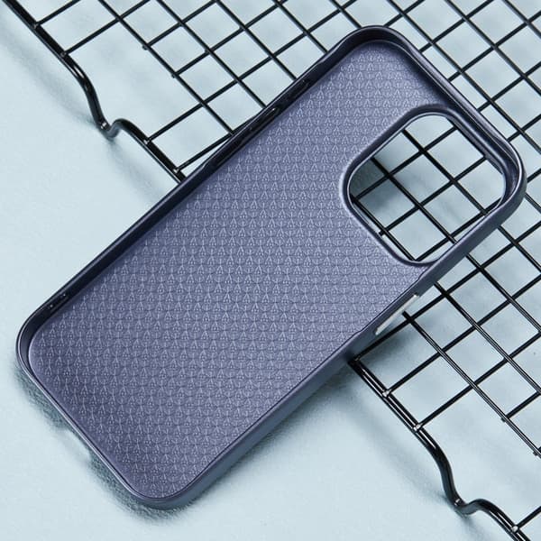 X-LEVEL Mobilskal till iPhone 15 Pro Max Hård PC Blå Carbon Nano Fiber