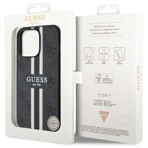 Guess iPhone 13 Pro/13 Mobile Cover MagSafe 4G Printed Stripes - En