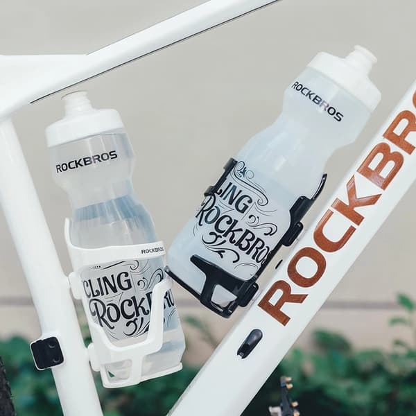 Rockbros 31210012002 Cykelhållare För Vattenflaska - Vit Vit