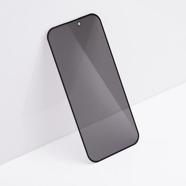 Forcell iPhone 15 Pro Max hærdet glas Skærmbeskytter Privacy - Sort Black