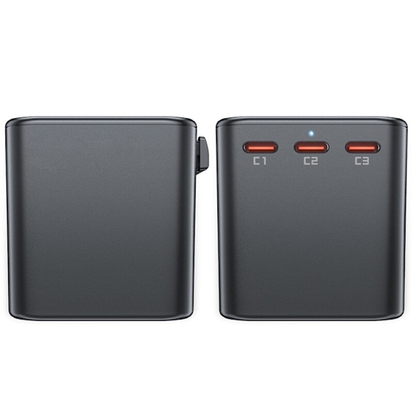 Acefast Reseladdare Adaptrar 3x USB-C/2x USB-A - Svart Svart