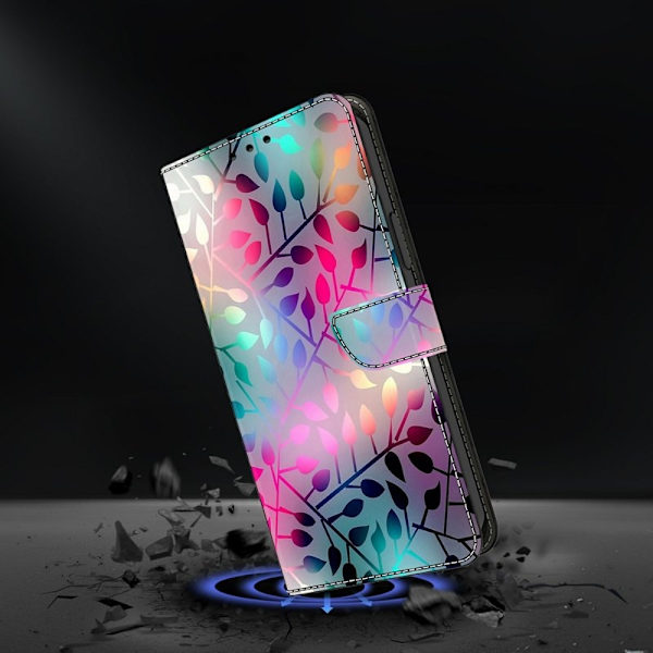 Samsung Galaxy A57 Plånboksfodral Konstläder Magnetisk Stängning - Maple Leaf