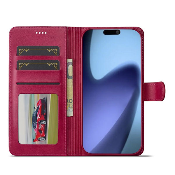 LC.IMEEKE iPhone Air Plånboksfodral Konstläder - Rosa