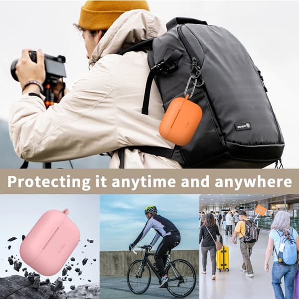 Tech-Protect Apple Airpods Pro 3 Skal Silikon Hook - Svart Svart