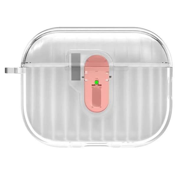 Mobilskal till AirPods Pro 3 Shell Texture - Rosa Transparent