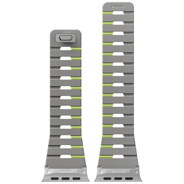 Skinarma Apple Watch 42mm Armband Gemini - Niteglow Silver