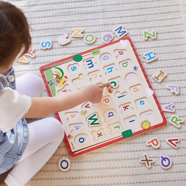 BARBO Pussel 29 Pcs Classic Wooden ABC Puzzle (SE)