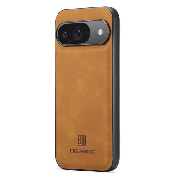 DG.MING Mobilskal till Google Pixel 10 Pro PU Läder Hybrid - Brun