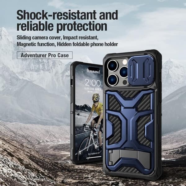 Nillkin iPhone 14 Pro Max Skal Adventurer Pro - Blå Blå
