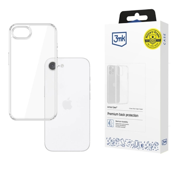 3MK Mobilskal till iPhone 16e Armor - Transparent Transparent