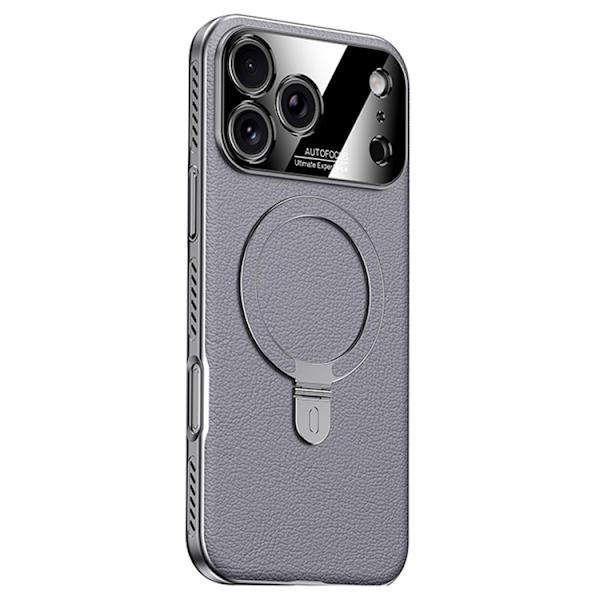 Mobilskal till iPhone 17 Pro Max MagSafe Kickstand Electroplated Cooling - Grå Grå