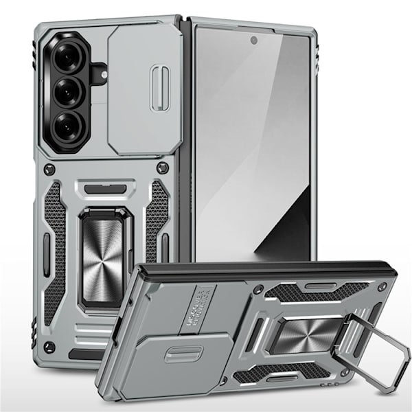 Mobilskal till Galaxy Z Fold7 5G Kickstand Slide - Grå Grå