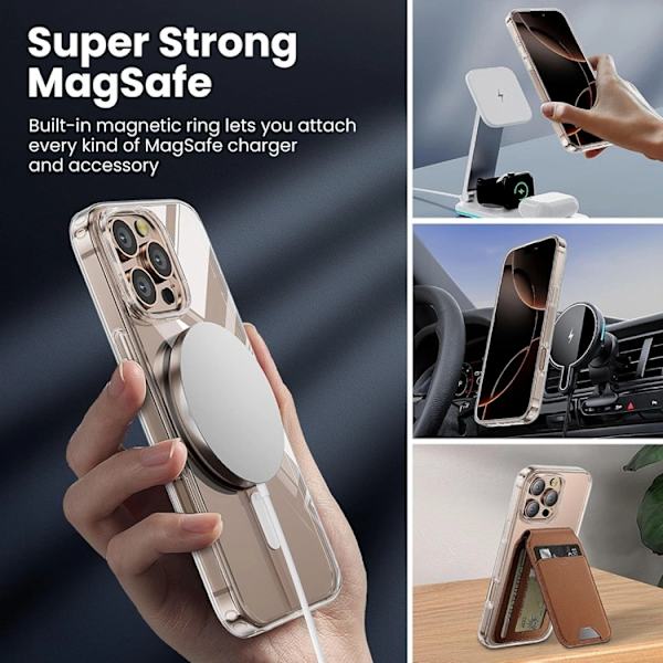 Tech-Protect Mobilskal till iPhone 16 Pro Magsafe Flex - Clear Transparent