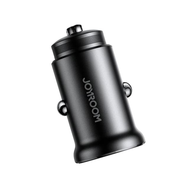 Joyroom Mini Billaddare USB-A/USB-C 30W - Svart Svart