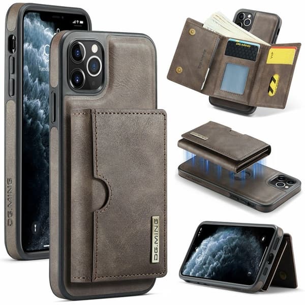 DG.MING M6 Series Mobilskal till iPhone 11 Pro Max Magnetiskt Brun