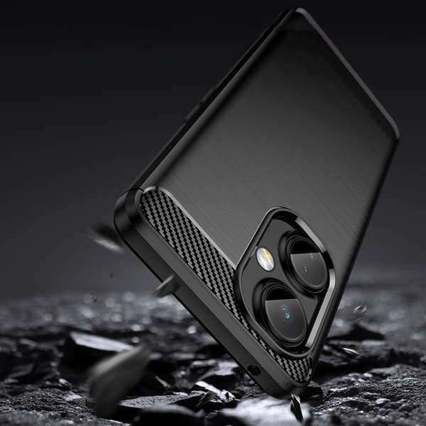 Telefontaske til OnePlus Nord CE 3 Carbon Silicone - Sort Black
