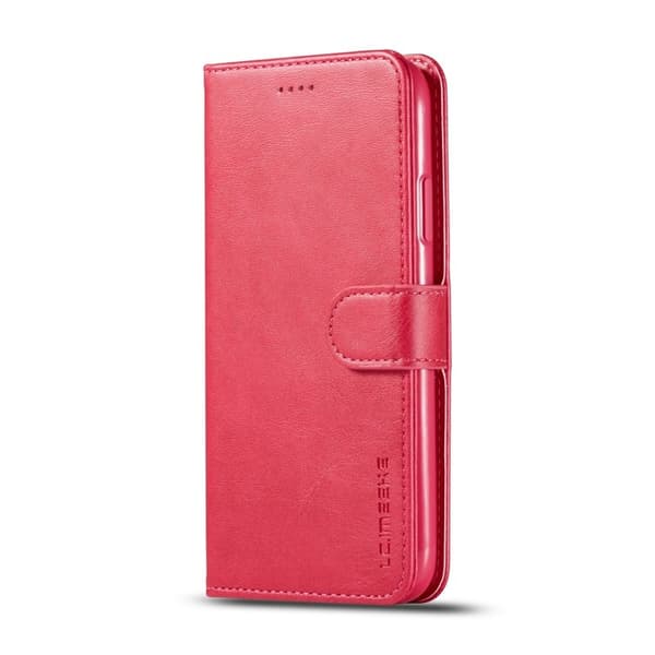LC.imeeke iPhone 11 Plånboksfodral i Konstläder - Justerbar Ställning - Rosa