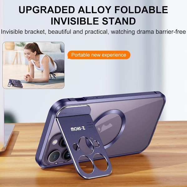 iPhone 15 Pro Max Mobilskal Magsafe Aroma Kickstand - Lila